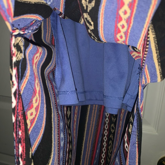 Tribal Striped Chiffon Maxi Dress - Picture 5 of 6